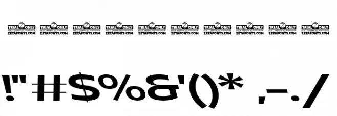 Asgard Trial Wide Medium Backslant Font OTHER CHARS