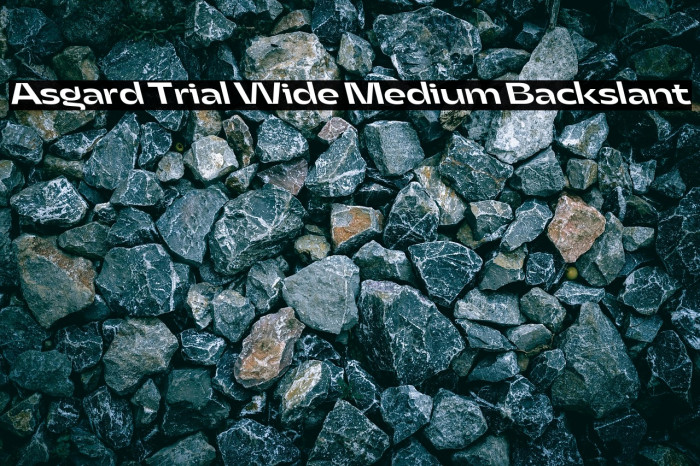 Asgard Trial Wide Medium Backslant Example 1