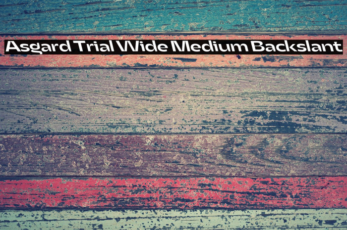 Asgard Trial Wide Medium Backslant Example 3