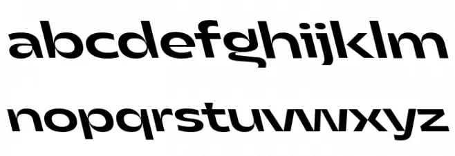 Asgard Trial Wide Medium Backslant Schriftart Kleinbuchstaben