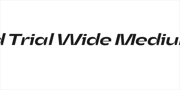 Asgard Trial Wide Medium Italic Logo