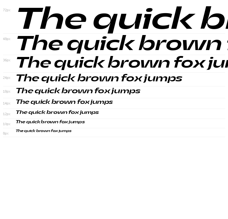 Asgard Trial Wide Medium Italic Waterfall