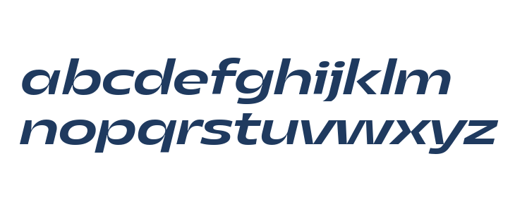 Asgard Trial Wide Medium Italic Lowercase