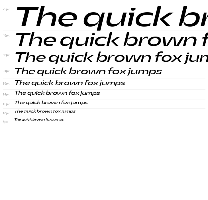 Asgard Trial Wide Regular Italic Waterfall