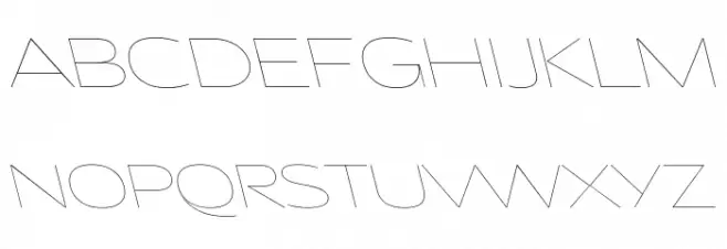 Asgard Trial Wide Thin Backslant Шрифта ВЕРХНИЙ