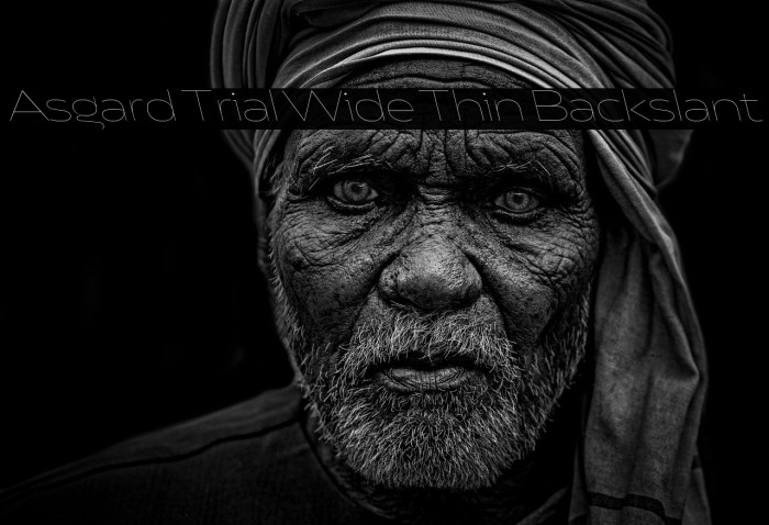 Asgard Trial Wide Thin Backslant Example 2