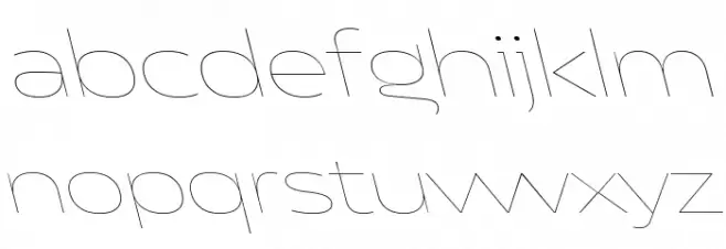 Asgard Trial Wide Thin Backslant 字体 小写