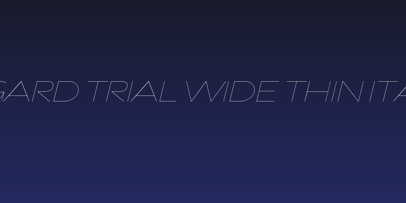 Asgard Trial Wide Thin Italic Social Header