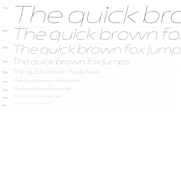 Asgard Trial Wide Thin Italic Waterfall