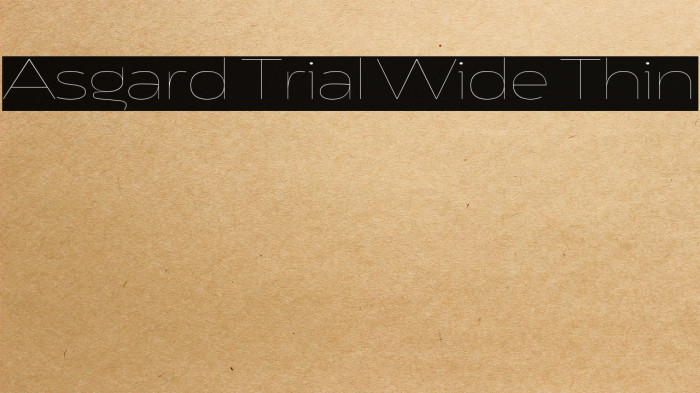 Asgard Trial Wide Thin Example 2
