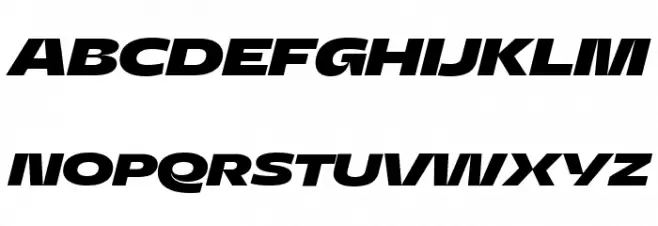 Asgard Trial Wide Xbold Italic Fonte MAIÚSCULAS