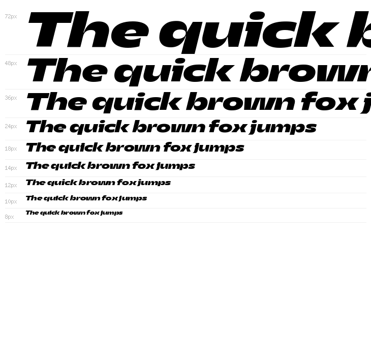 Asgard Trial Wide Xbold Italic Waterfall