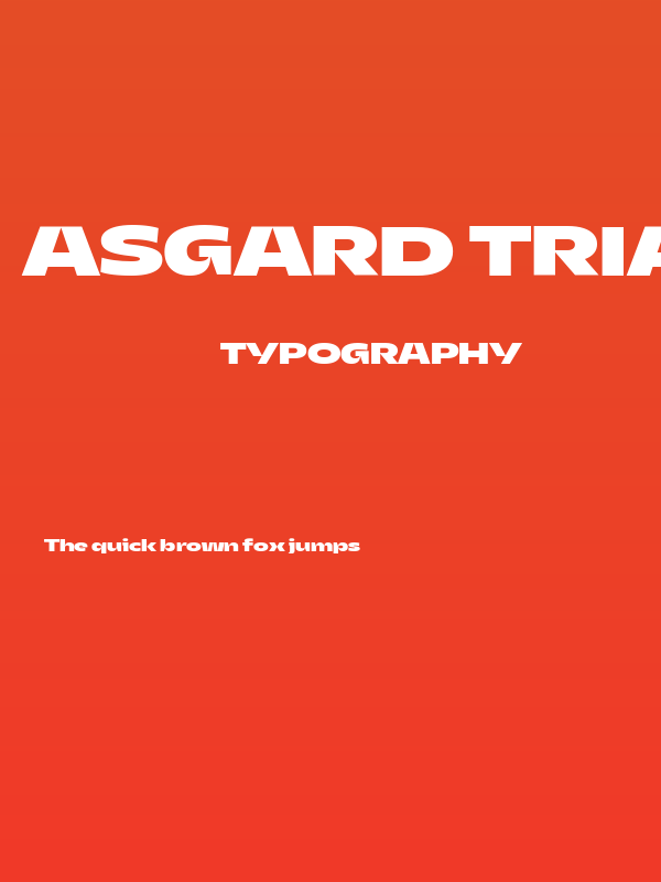Asgard Trial Wide Xbold Poster