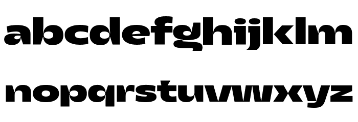 Asgard Trial Wide Xbold Font LOWERCASE