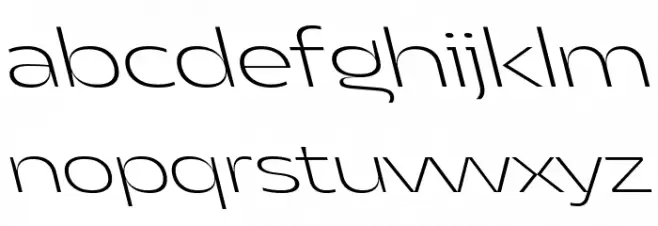 Asgard Trial Wide Xlight Backslant Schriftart Kleinbuchstaben