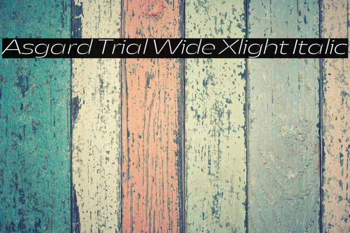 Asgard Trial Wide Xlight Italic Example 1