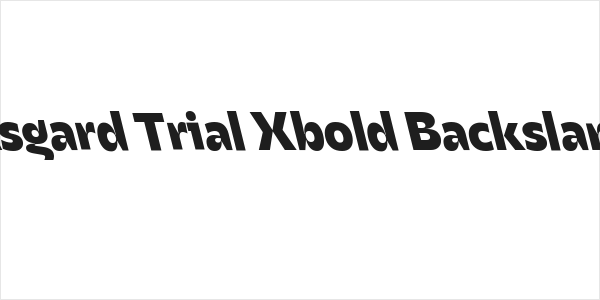 Asgard Trial Xbold Backslant Logo