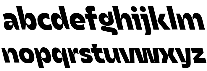 Asgard Trial Xbold Backslant Font LOWERCASE