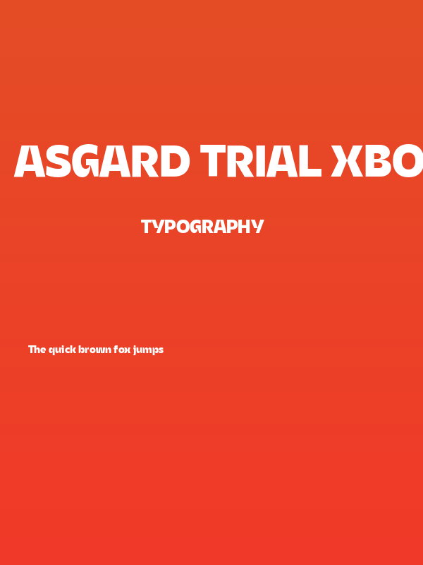 Asgard Trial Xbold Poster