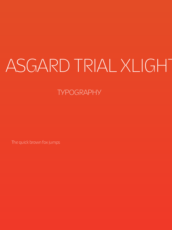 Asgard Trial Xlight Poster