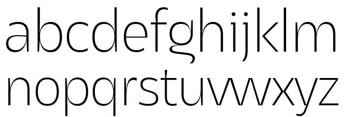 Asgard Trial Xlight Font LOWERCASE