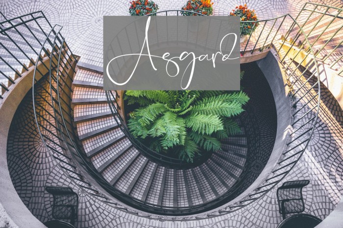 Asgard Font examples