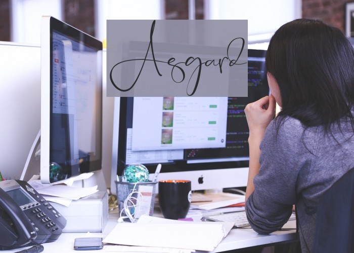 Asgard Font examples