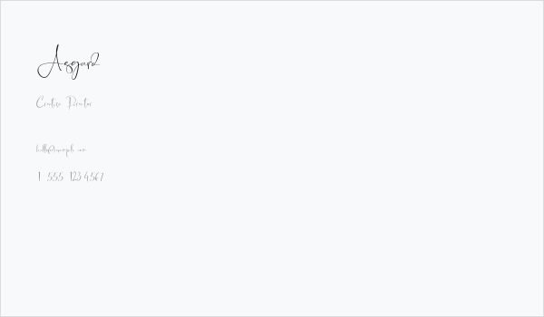 Asgard Business Card