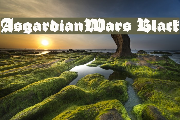 AsgardianWars Black Font examples