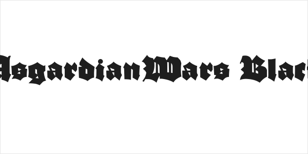 AsgardianWars Black Logo