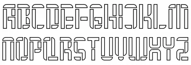 Asgerion Line Шрифта ВЕРХНИЙ