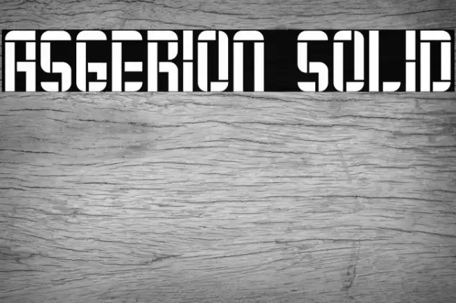 Asgerion Solid Font examples