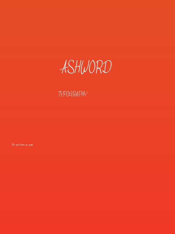 AshWord Poster