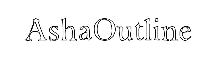 AshaOutline  नि: शुल्क फ़ॉन्ट्स डाउनलोड
