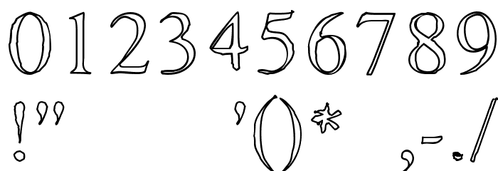 AshaOutline Font OTHER CHARS