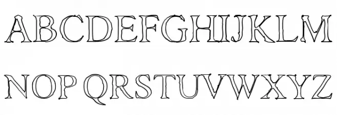 AshaOutline Fonte MAIÚSCULAS