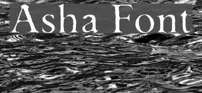 Asha Font examples