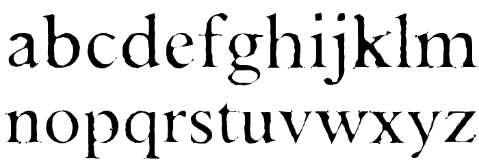 Asha Font LOWERCASE