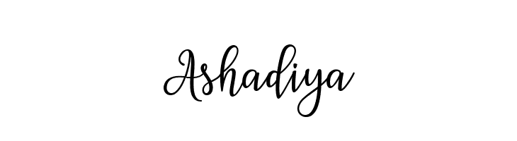 Ashadiya  免费字体下载