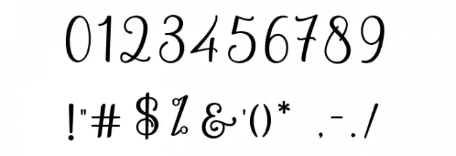 Ashadiya Font OTHER CHARS