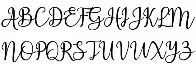Ashadiya Schriftart Groß