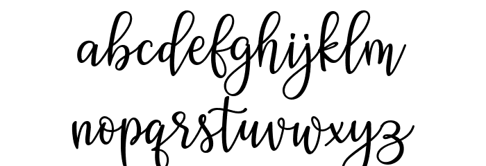 Ashadiya Font LOWERCASE
