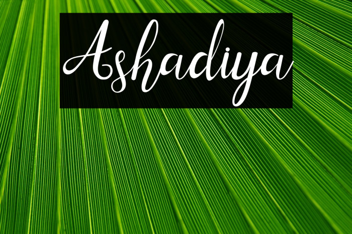 Ashadiya Example 2