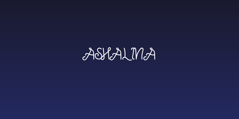 Ashalina Social Header