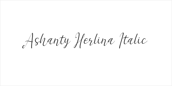 Ashanty Herlina Italic Logo