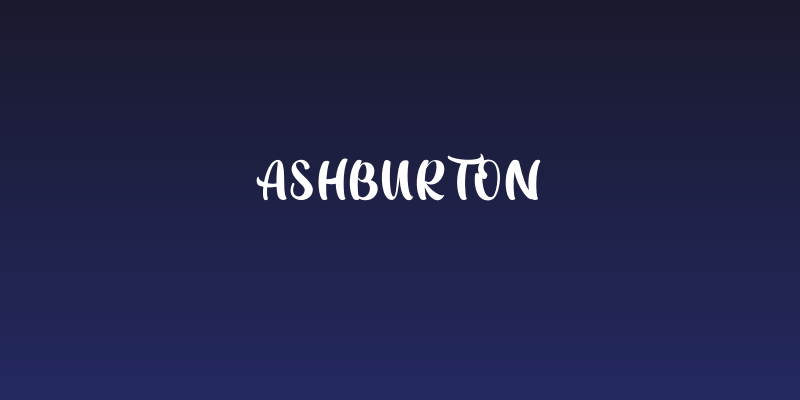 Ashburton Social Header