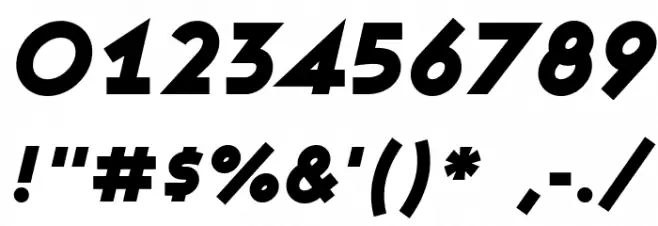 Ashby Black Italic Font OTHER CHARS