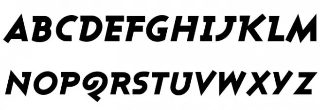 Ashby Black Italic Caratteri MAIUSCOLE