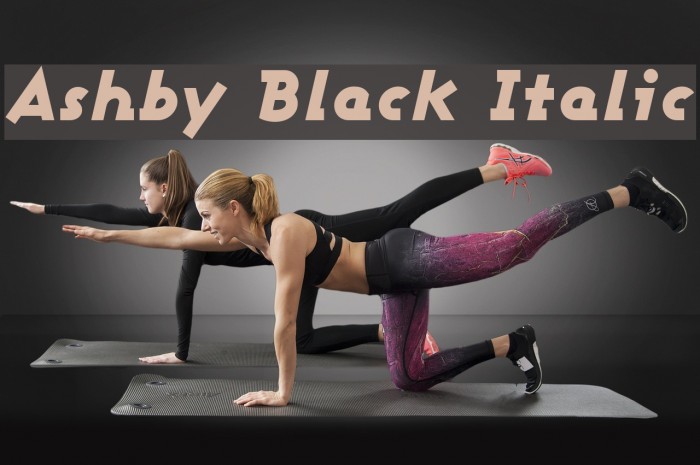 Ashby Black Italic Font examples