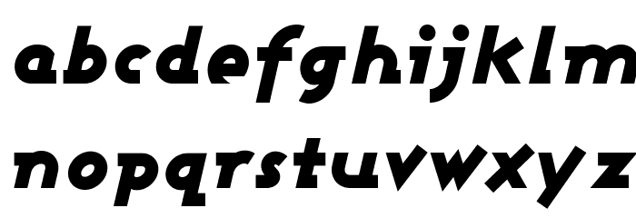 Ashby Black Italic Font LOWERCASE